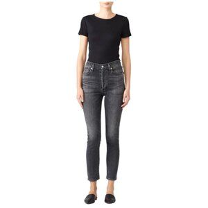 Citizens Of Humanity Jeans Women 25 Washed Black Olivia High Rise Slim‎ Ankle